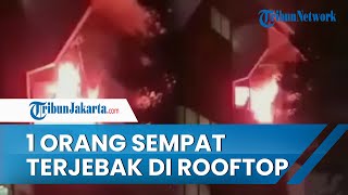 1 Orang Sempat Terjebak di Rooftop saat Kebakaran di Lantai 4 Gedung Kemendes, 2 Orang Sesak Napas