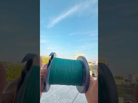 Mono gold feel plastic manjha. 😍 | chotu va. 🪁 #trending #kites #kitefly #flyingkites #viralshort