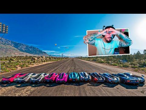 Throwing with the fastest car in Forza Horizon 5