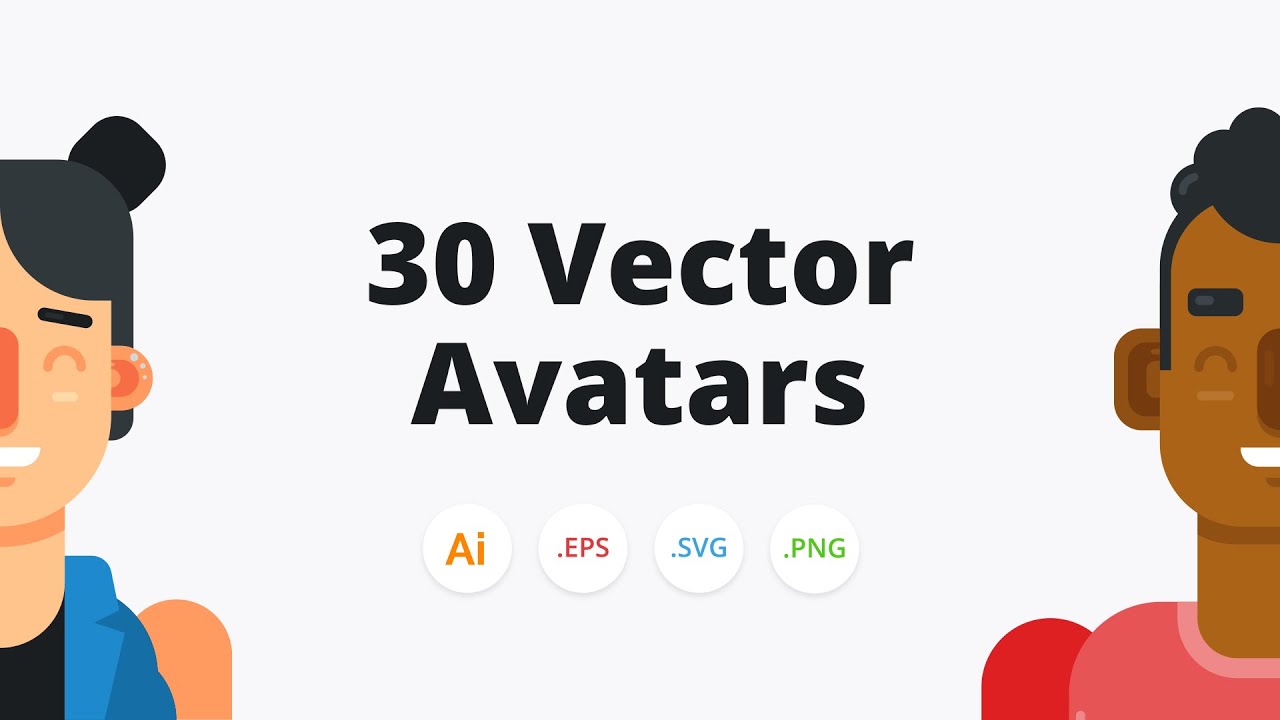 30 Vector Avatars (Stock Illustrations)