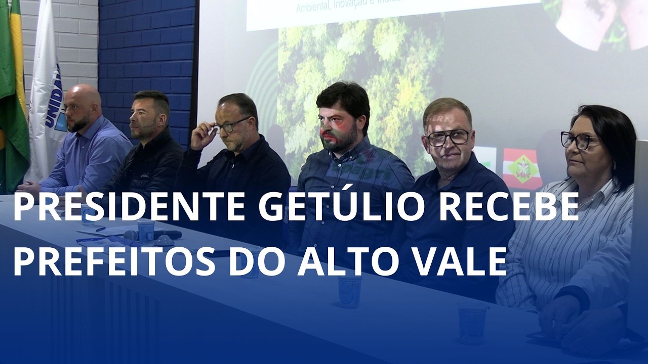 Presidente Getúlio recebe prefeitos do Alto Vale