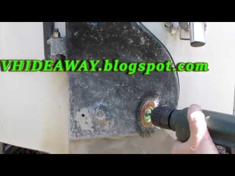 Sailing Hideaway Com Pac 23 Refit-  How to Clean the Rudder &  Remove Salt Water Acne