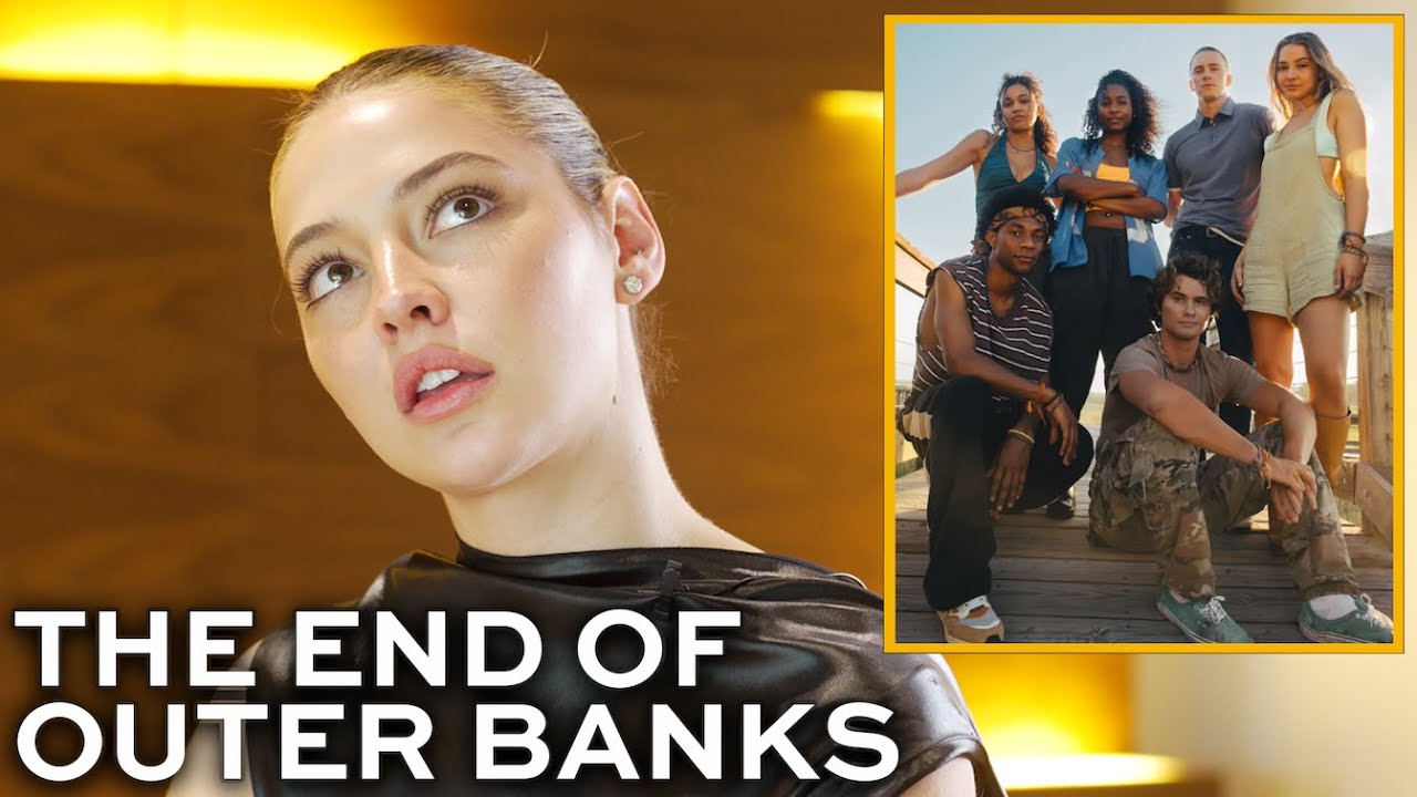 Madelyn Cline asked Chase Stokes for a cheat sheet on the end of OUTER BANKS