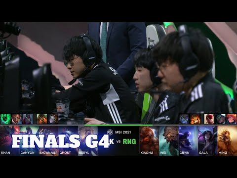 RNG vs DK - Game 4 | Grand Finals LoL MSI 2021 Knockout Stage | Royal Never Give Up vs DAMWON Kia G4