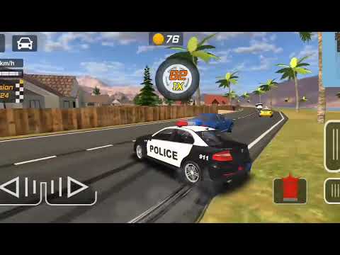 Police Drift Car Driving Simulator - Green Luxury Hummer Police Drive - Android GamePlay #2