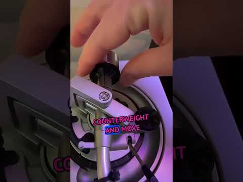How to balance the tonearm on your turntable #turntablesetup #tonearmsetup #technicsmk7 #ortofon