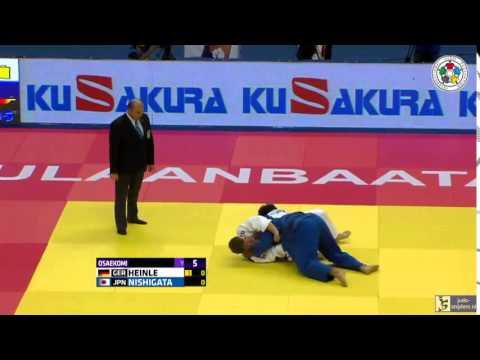 Judo 2015 Grand Prix Ulaanbaatar: Heinle (GER) - Nishigata (JPN) [+100kg] final