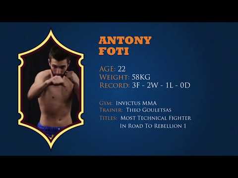 FULL FIGHT/ Road to Rebellion 2: Dale Thomas vs Antony Foti