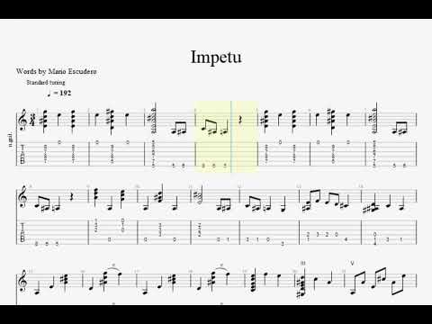 TAB 🎸 Mario Escudero 🎸 Impetu  🎸 Bulerias