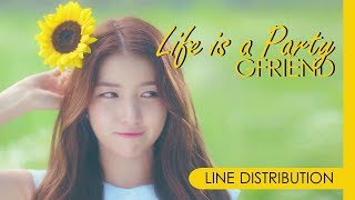 GFRIEND - LIFE IS A PARTY | Line Distribution