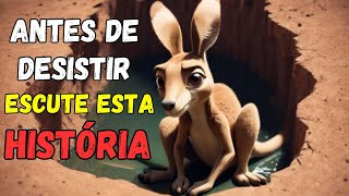 Se este canguru tivesse ouvido os outros, o final dele seria trágico. REFLEXÃO PARA A VIDA