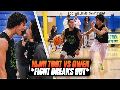 OWEN vs MJM T DOT TURNED VIOLENT 😳🔥 Intense Basketball Game Ends in a FIGHT