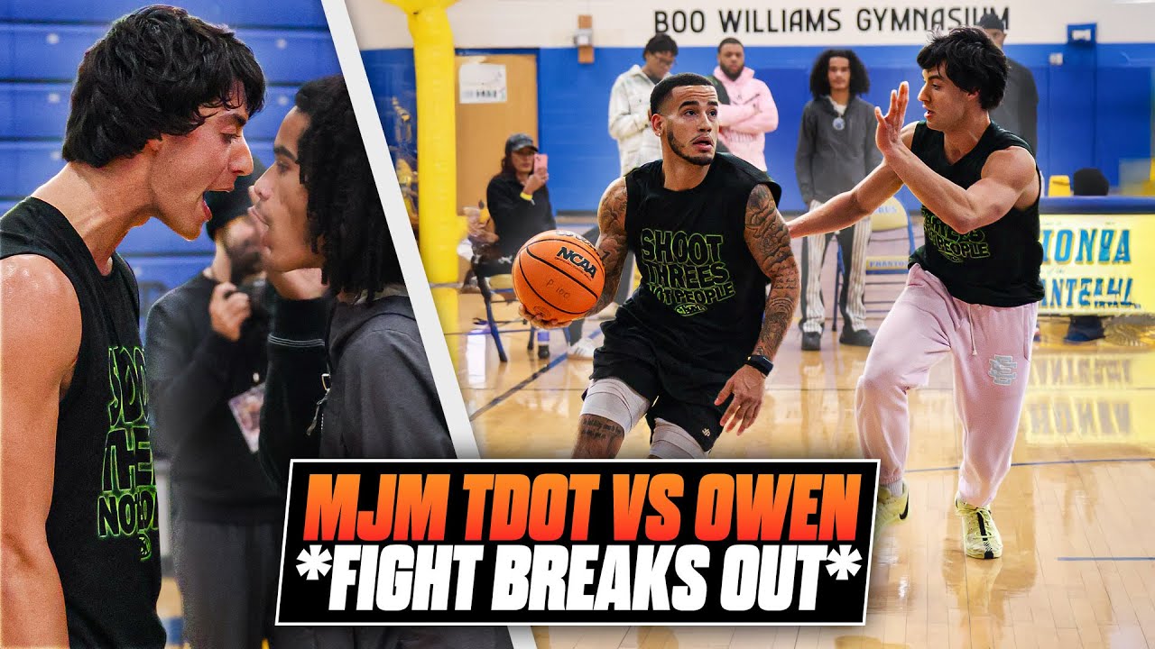 OWEN vs MJM T DOT TURNED VIOLENT 😳🔥 Intense Basketball Game Ends in a FIGHT