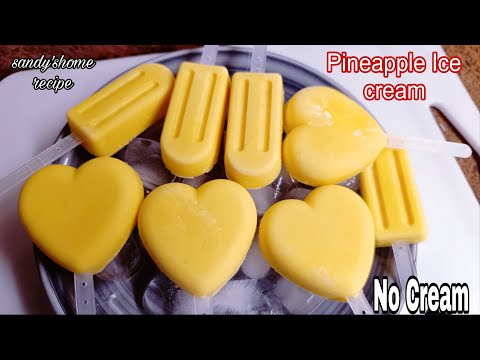 How To Make Pineapple Abele Walls/Pineapple Ice Cream/Ghanaian Ice Cream Recipe.