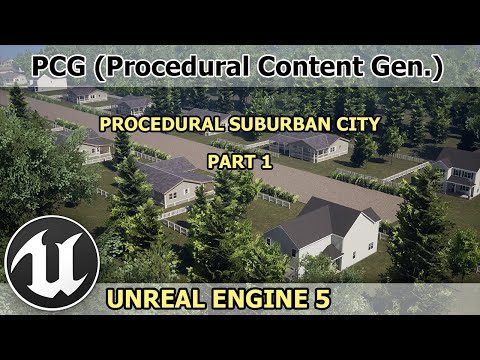 UE5 | Procedural Suburban City Using PCG | Tutorial | Part 1 | Unreal Engine 5.2