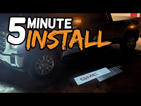 The COOLEST Affordable Upgrade for Your GMC Sierra! (Puddle Light Install)