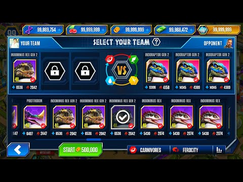 INDOMINUS REX GEN 2 GEN 2 VS X3 INDORAPTOR GEN 2 | JURASSIC WORLD THE GAME