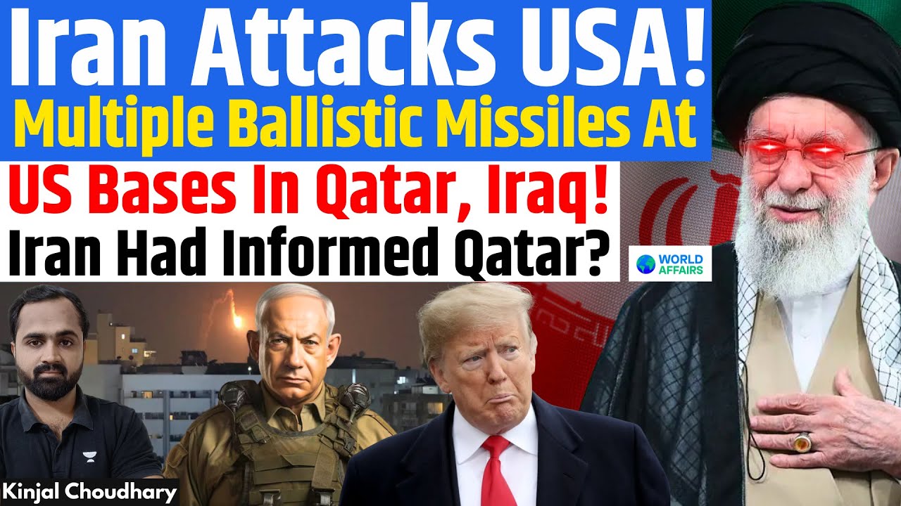 Iran Attacks US Bases In Qatar, Iraq With Missiles! Iran Informed Qatar In Advance? Trump! Kinjal