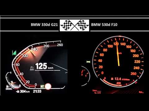 BMW 330d G21 VS. BMW 530d F10 - Acceleration 0-100km/h