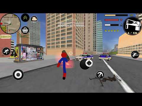 Spider Stickman Rope Hero Gangstar Crime