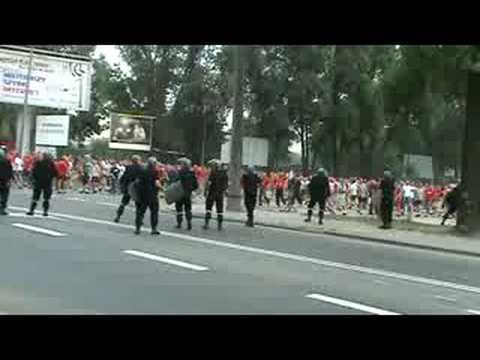 Zamieszki na meczu Motor - Widzew