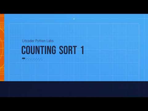Counting Sort Litcoder Solutions Python Lab Non Cs