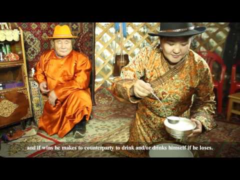 Mongolian traditional game "Dembee" Дэмбээ