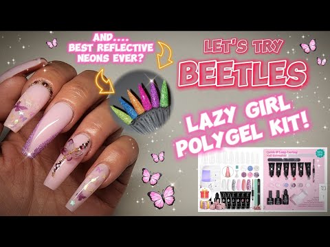 Testing Beetles Lazy Girl Polygel Kit Complete Beginner Kit Step By Step Tutorial