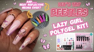 TESTING BEETLES LAZY GIRL POLYGEL KIT! | COMPLETE BEGINNER KIT & STEP BY STEP TUTORIAL