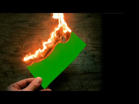GREEN SCREEN fire effects animation HD | chroma key fire burning effects footage | by Crazy Editor