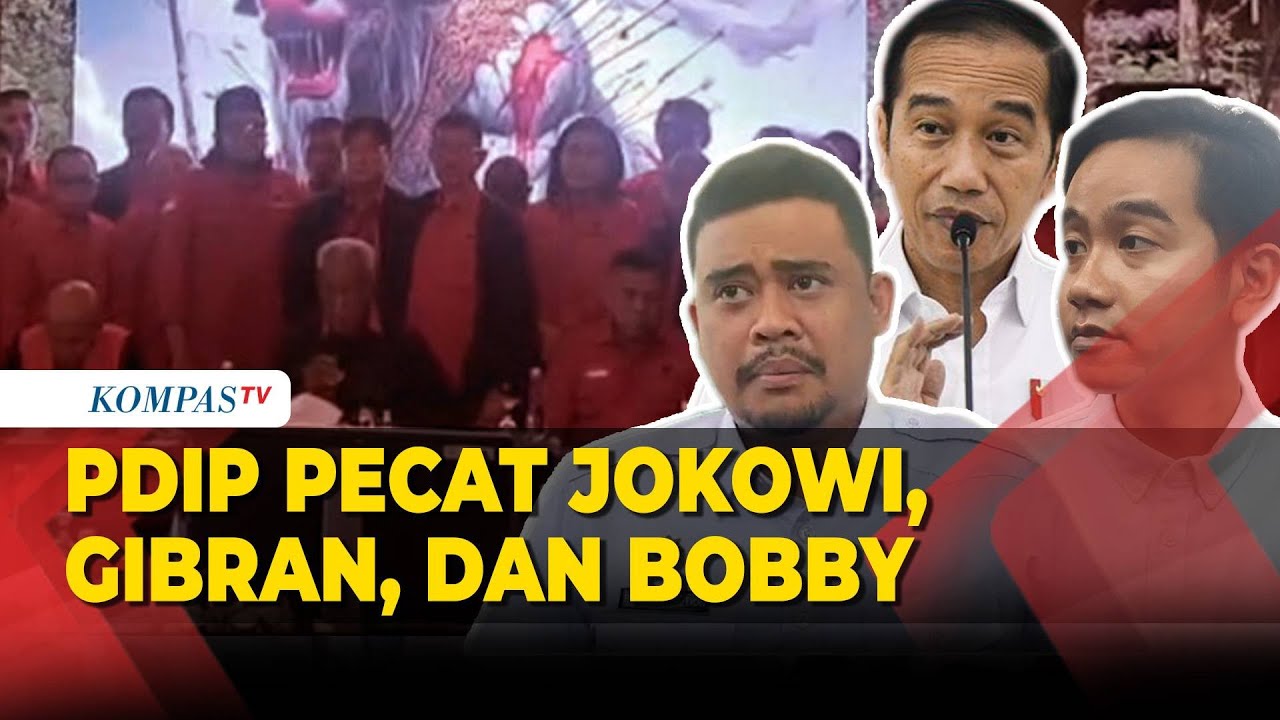 PDIP Pecat Jokowi, Gibran, dan Bobby sebagai Kader Partai
