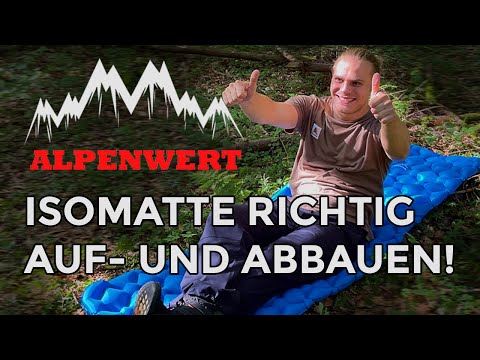 Die beste Isomatte von ALPENWERT Ultraleicht & kleinem Packmaß  - Outdoor Bushcraft Camping