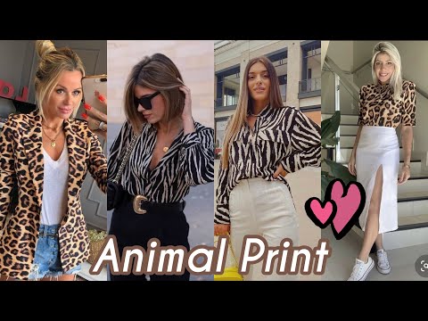 MODA 2022 LOOKS CON ESTAMPADO ANIMAL PRINT 🐆 COMBINA ANIMAL PRINT EN TUS OUTFITS TENDENCIAS 2022