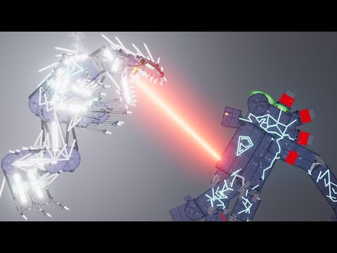 The Moneater vs Metal Golem in  People Playground - People Playground 1.22