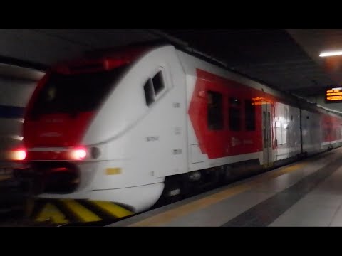 Malpensa express in partenza dalla stazione di Malpensa Aeroporto T2!