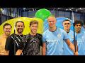 Giant Balloon Popping Vs Haaland, Foden & Lewis from Man City!