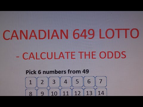 How to Calculate the Odds of Winning Canadian 649 Lotto - Step by Step Instructions - Tutorial