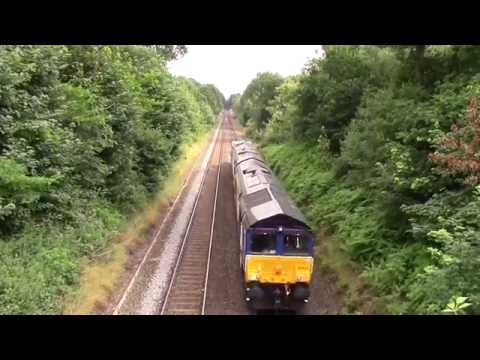 66423 on the 606Q Bridgewater to Crewe coal sidings (DRS) flasks on Sutton park line on 15.7.16