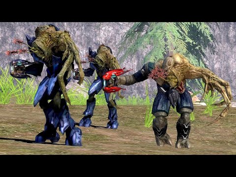 HALO 3 NPC Wars #6 (Flood vs UNSC vs Covenant)