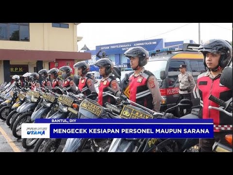 POLRES BANTUL GELAR APEL GELAR PASUKAN OPERASI LILIN PROGO 2024