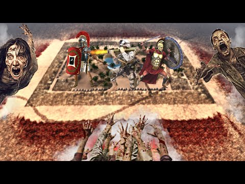 10,000,000 HUNGRY ZOMBIES ARE ATTACKING THE SPECIAL FORCES OASIS - Epic Battle Simulator 2 - UEBS 2