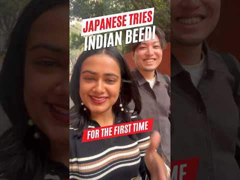 Japanese tries Indian Beedi | Foreigner’s Reaction #foreignersinindia #indiavlog #japanese
