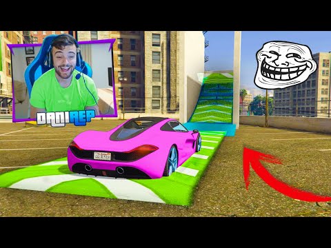 TROLL RACE! NEVER JUMP OFF THIS RAMP!! - GTA V ONLINE