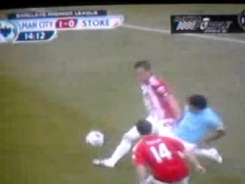 Manchester City vs Stroke Carlos Tevez's goal