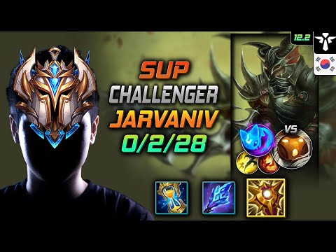 Challenger Jarvan IV Support vs Bard - 챌린저 서폿 자르반 4세 솔라리 콩콩이 - LOL KR 12.2