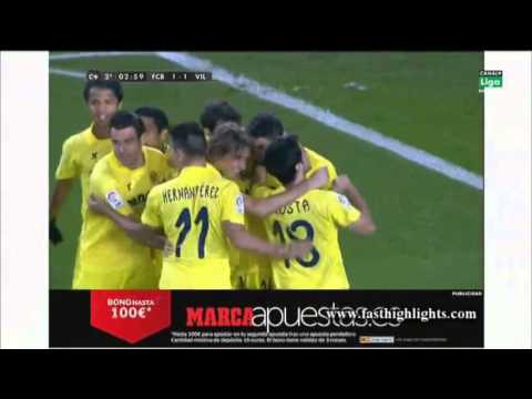 Barcelona 2 1 Villarreal Highlights Watch Video &