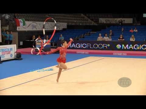 Vanessa TINJIC (BIH) 2015 Rhythmic Worlds Stuttgart - Qualifications Ribbon