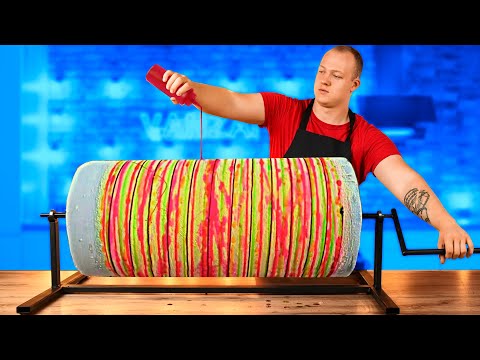 Repeat Amazing Street Food / Roller Сoaster Natural Fruit Ice Cream / Nachos / Watermelon Popcorn