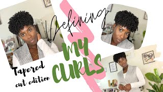 DEFINED CURLS ON SHORT NATURAL TYPE 4 HAIR | MY TAPERCUT ROUTINE 2021 | RUTH NANDA