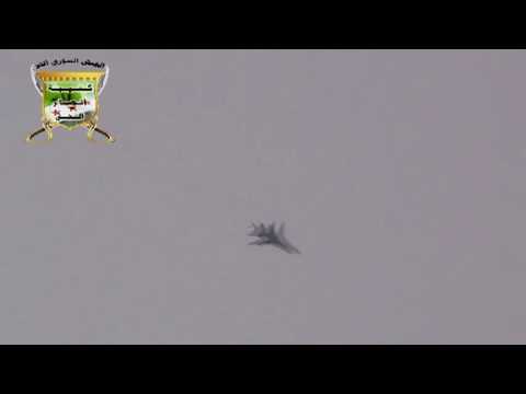 التصدي للطيران الحربي من قبل كتيبة أنصار الحق في تلبيسة في ريف حمص الشمالي